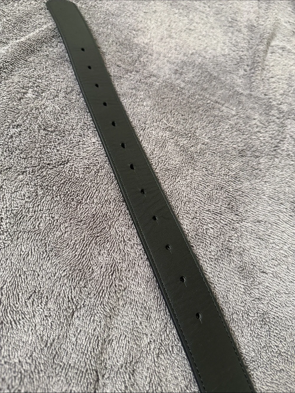 Nude Project Leather Belt with Silver Globe Buckle